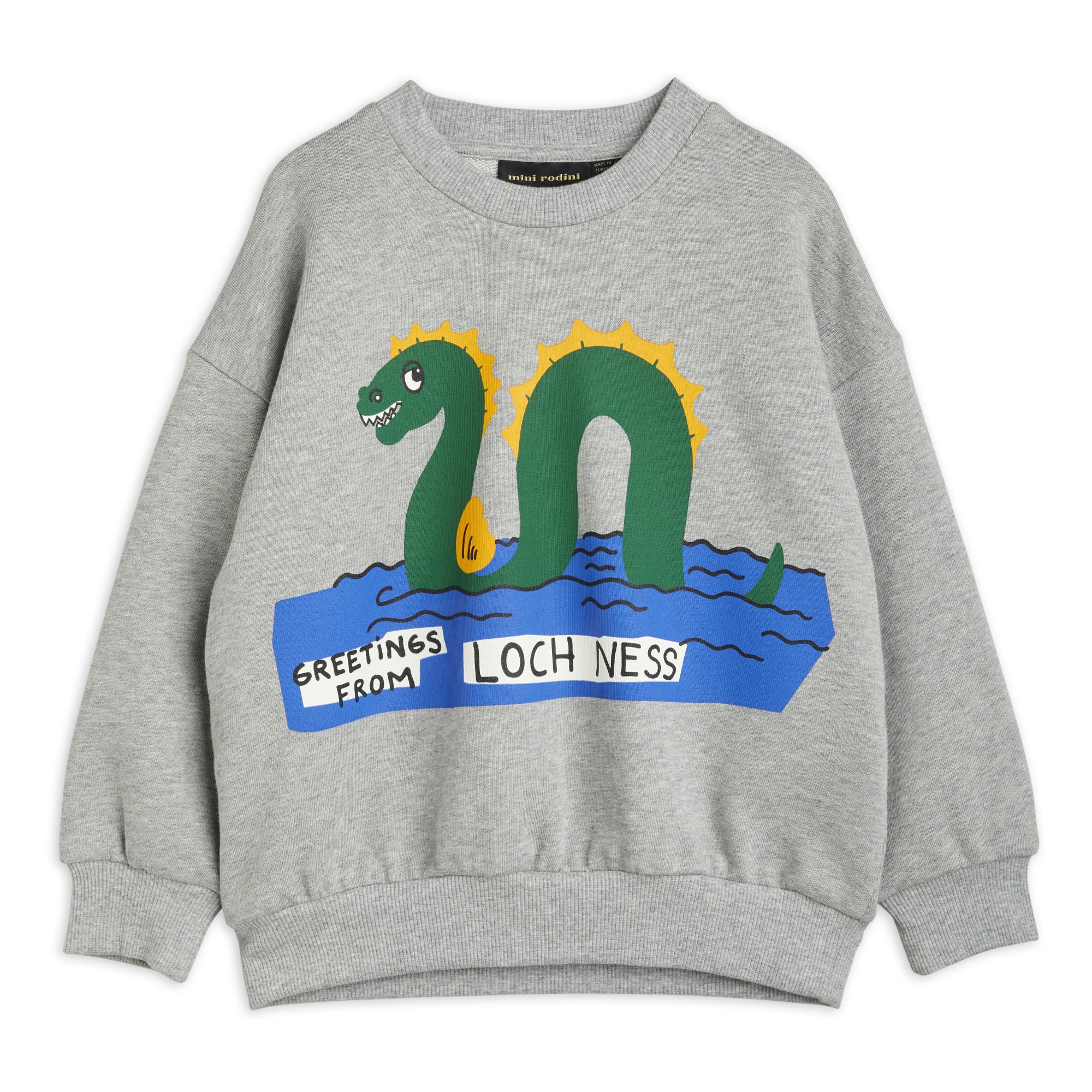Felpa in cotone bio Loch Ness | Grigio- Immagine del prodotto n°0