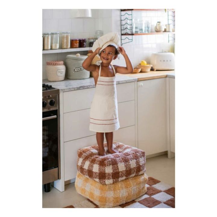 Pouf Vichy | Toffee- Image produit n°1
