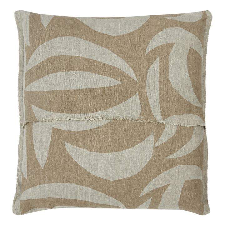 Coussin Carob carré en lin- Image produit n°2