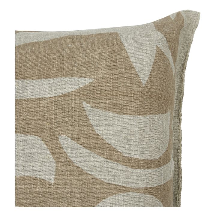 Coussin Carob carré en lin- Image produit n°3