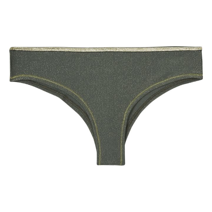 Tanga Inès Métallisé | Vert kaki- Image produit n°0