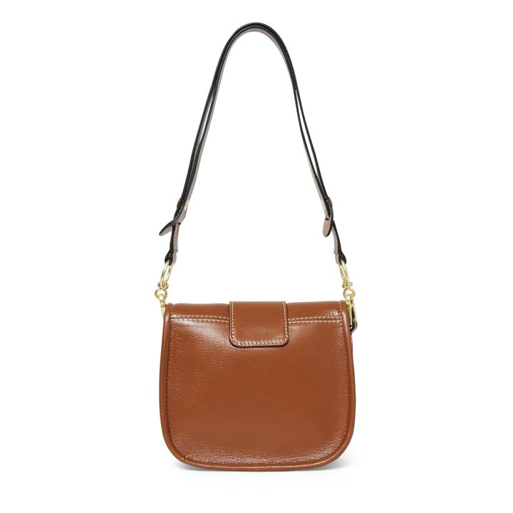 Sac Saddie Cuir Surpiqures | Caramel- Image produit n°2