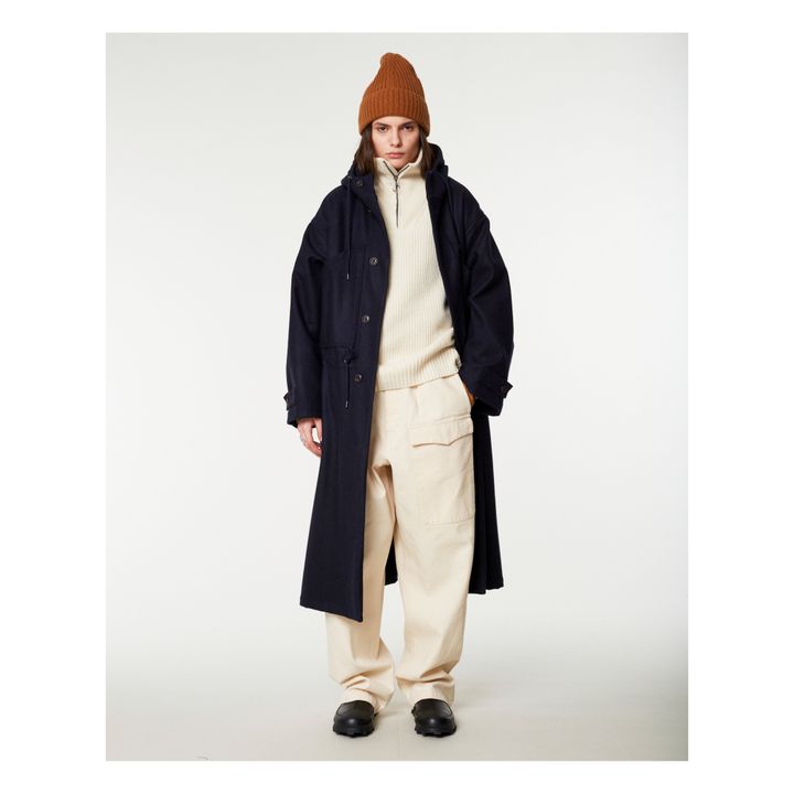 Sailor Woollen Coat | Blu marino- Immagine del prodotto n°1