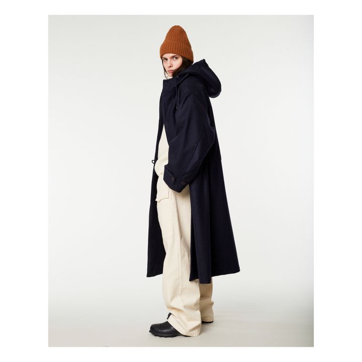 Sailor Woollen Coat | Blu marino- Immagine del prodotto n°3