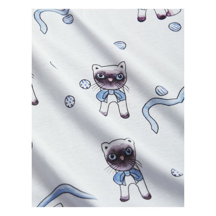 Leggins in cotone organico Gatti | Azzurro- Immagine del prodotto n°1