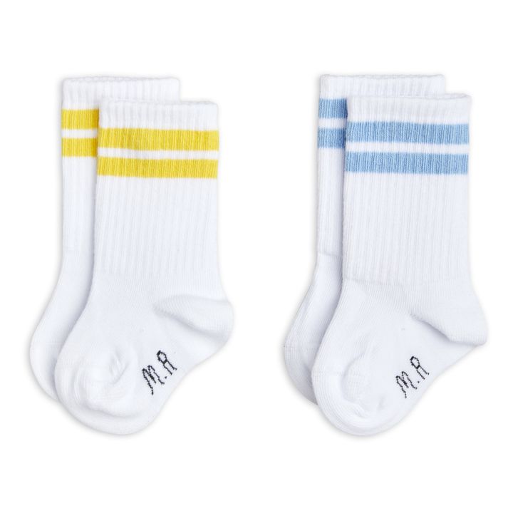 Set 2 Paires Chaussettes Coton Bio | Blanc- Image produit n°0