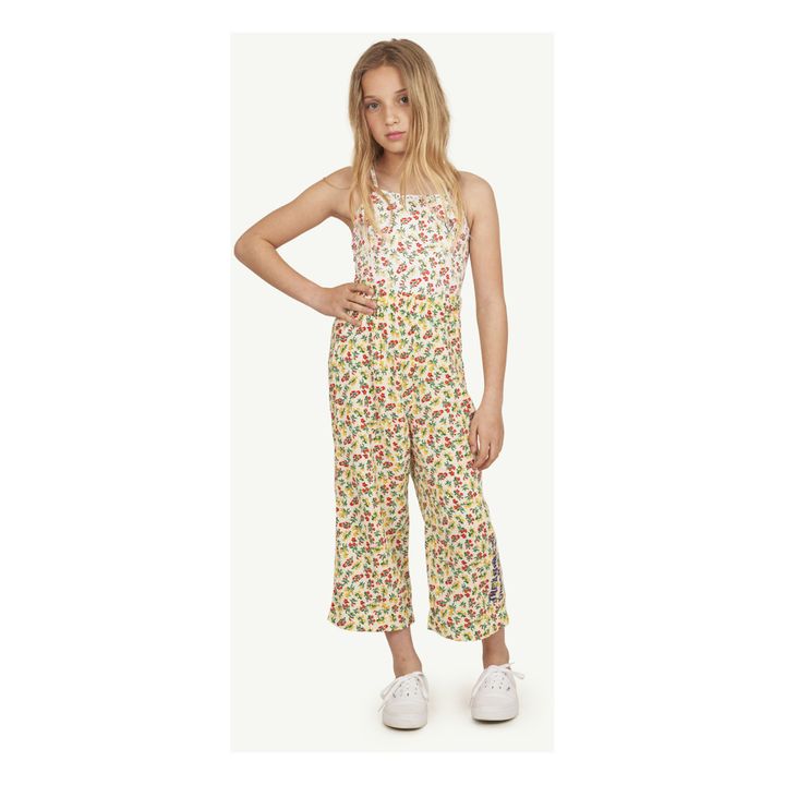 Hose mit Blumen-Print | Seidenfarben- Produktbild Nr. 1