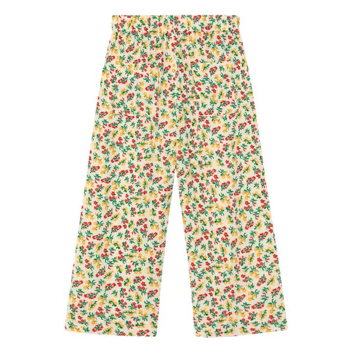 Pantalon à Fleurs | Ecru- Image produit n°3