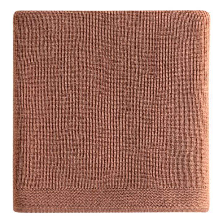 Felix Merino Wool Blanket | Terracotta- Imagen del producto n°0