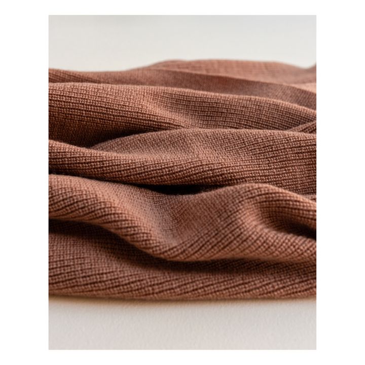 Felix Merino Wool Blanket | Terracotta- Imagen del producto n°4