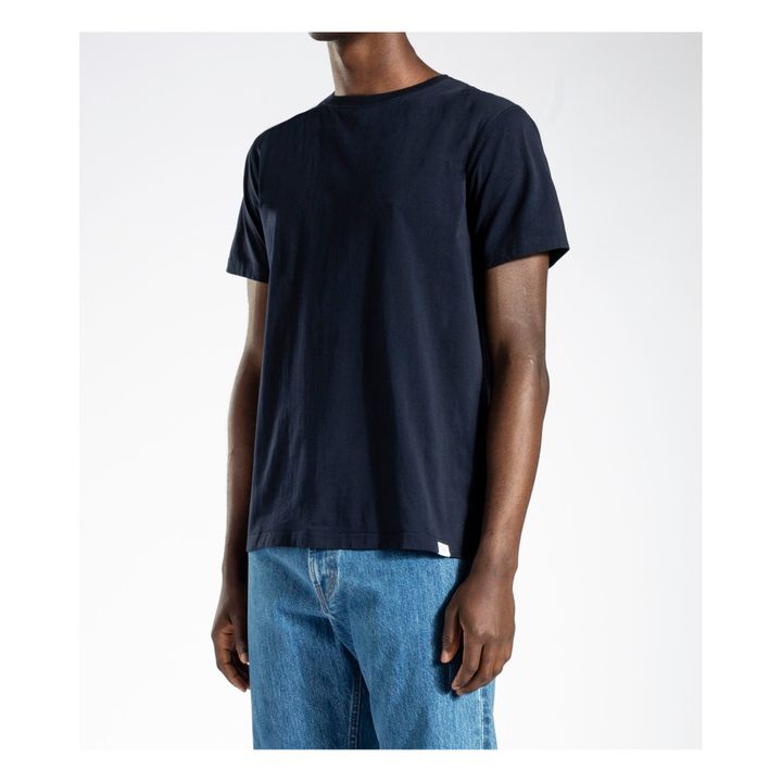Niels Standard SS Organic Cotton T-Shirt | Navy blue- Product image n°2
