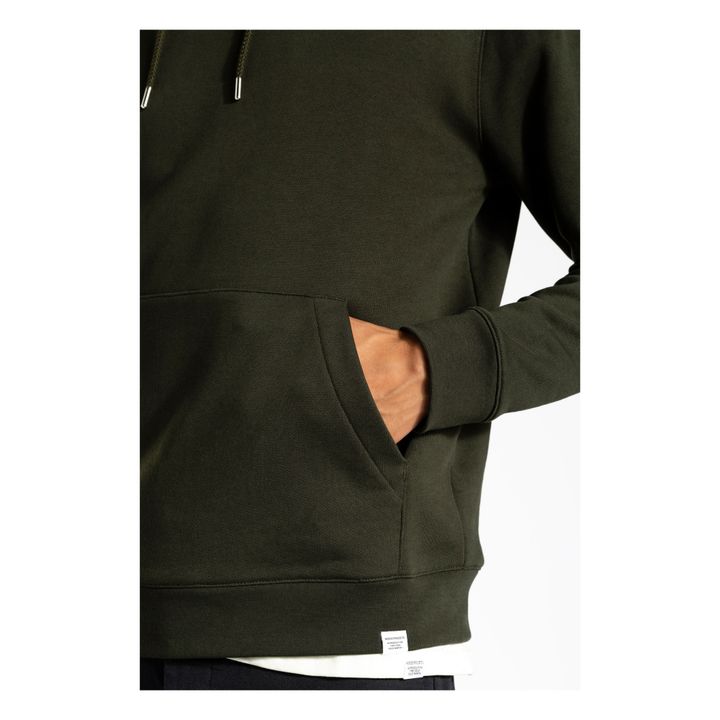 Vagn Classic Organic Cotton Hoodie | Verde militare- Immagine del prodotto n°4