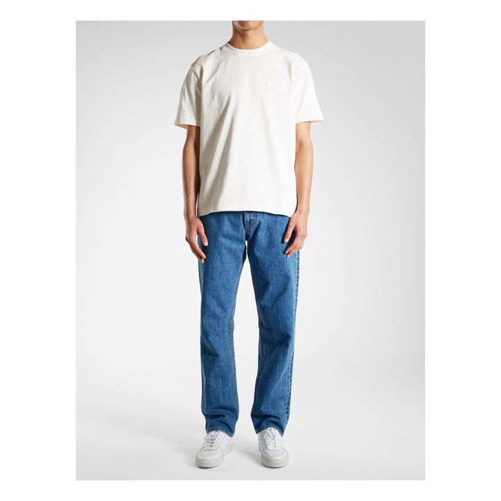 T-Shirt Coton Bio Johannes Heavy Logo SS | Ecru- Image produit n°1