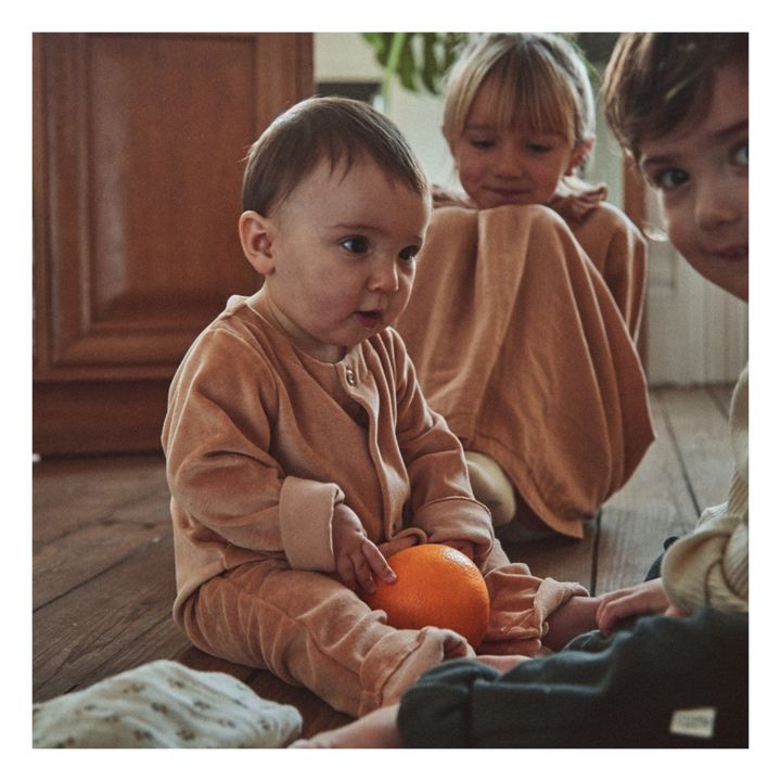 Meleze Organic Cotton Velvet Jumpsuit | Camel- Imagen del producto n°2