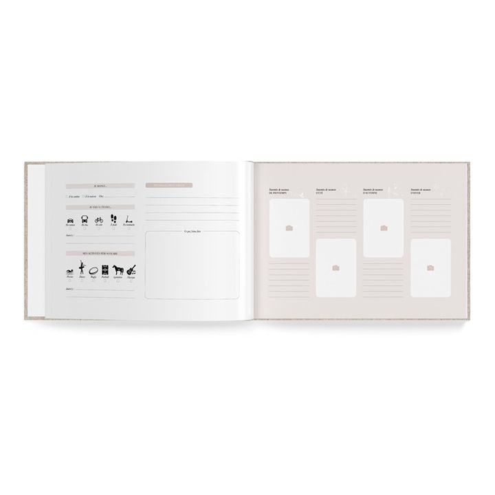 Libro Souvenirs d'école | Beige- Imagen del producto n°3