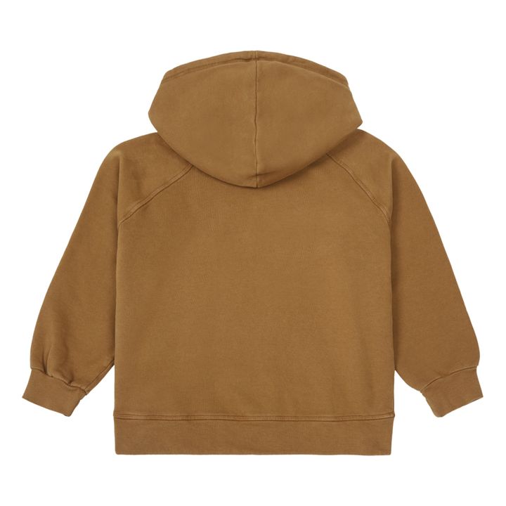 Sweat à Capuche Coton Bio Citron | Marron- Image produit n°2