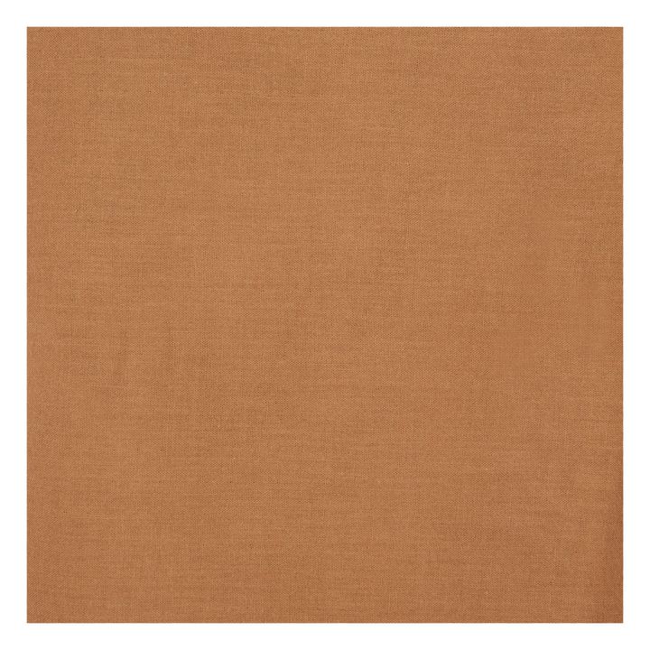 Housse de couette Blé en double gaze de coton | Terracotta- Image produit n°1