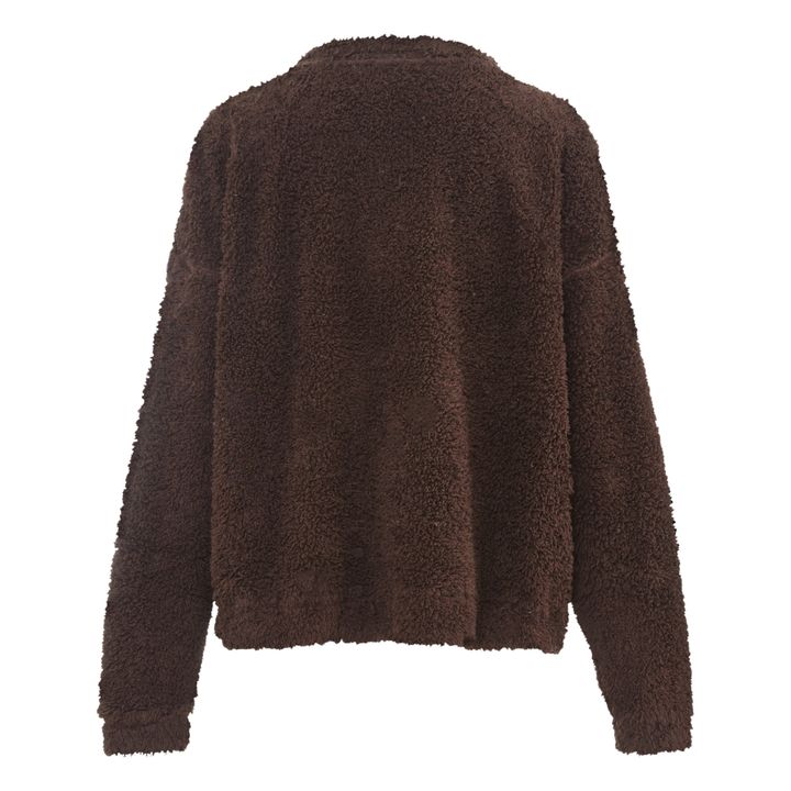 Faux Fur Sweatshirt - Women’s Collection | Brown- Product image n°1