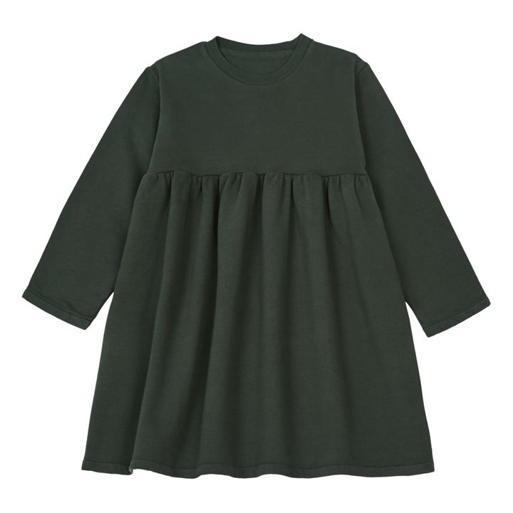 Robe Coton Bio Molleton Lobelia | Noir- Image produit n°0