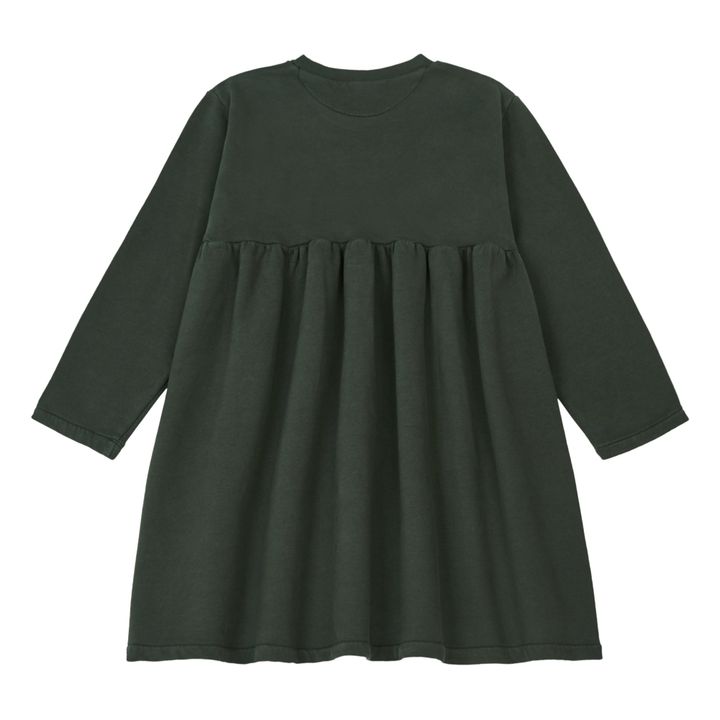 Robe Coton Bio Molleton Lobelia | Noir- Image produit n°2