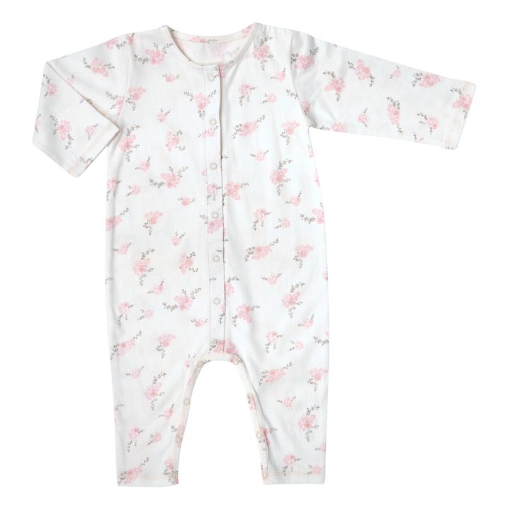Combinaison Pansies Coton Bio | Crème- Image produit n°0