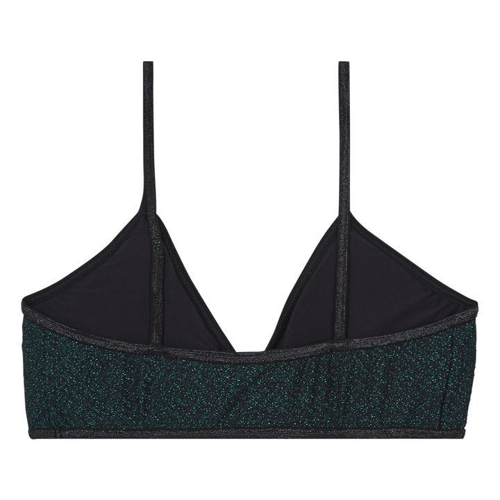 Georges Shiny Bikini Top | Negro- Imagen del producto n°4