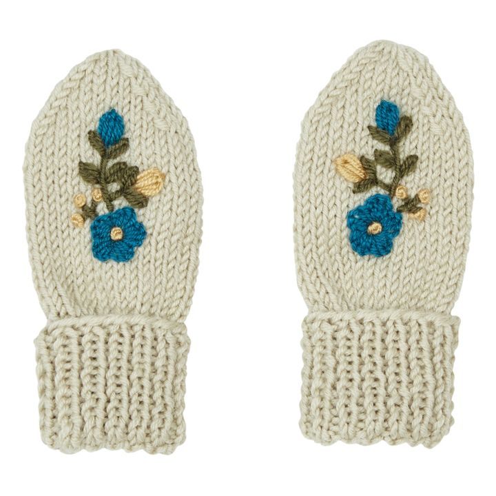 Hand Embroidered Merino Mittens | Seidenfarben- Produktbild Nr. 0