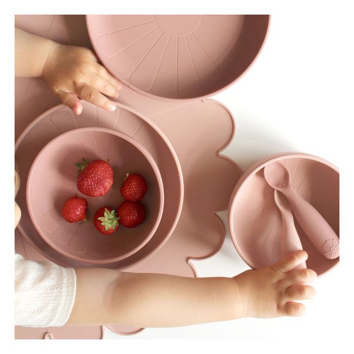 Bol Flower en silicone - Set de 2 | Rose- Image produit n°7