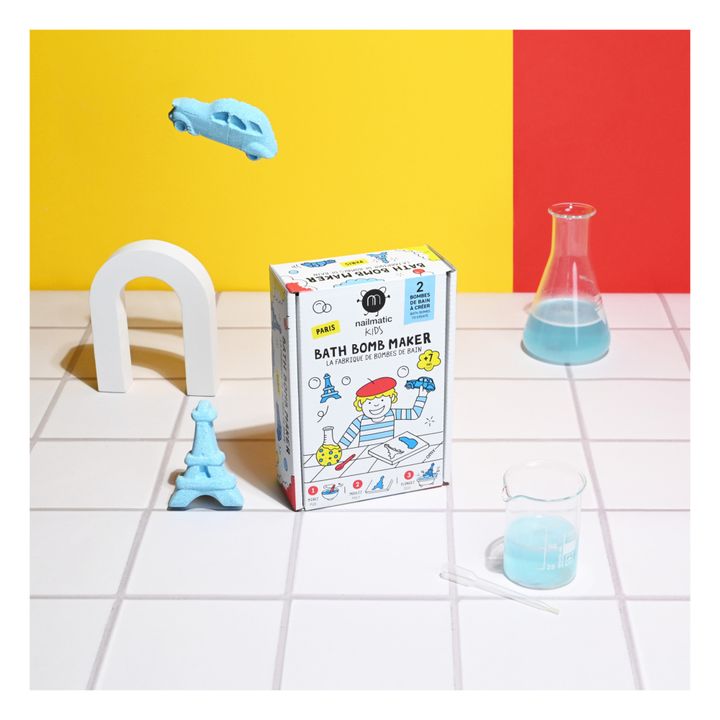 Coffret La Fabrique de bombes de bain Paris - 2 bombes | Bleu- Image produit n°1