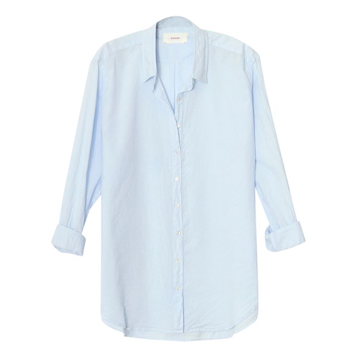 Beau Cotton Poplin Shirt | Hellblau- Produktbild Nr. 0