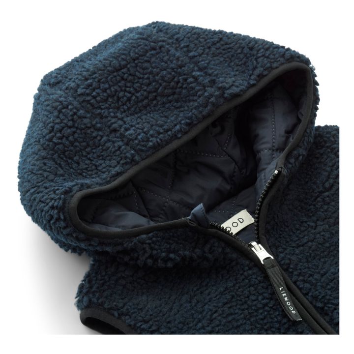Diana Recycled Polyester Puffer Vest | Navy blue- Product image n°1