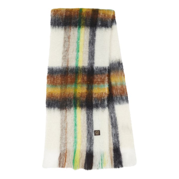 Tartan Mohair Scarf | Ecru- Immagine del prodotto n°0