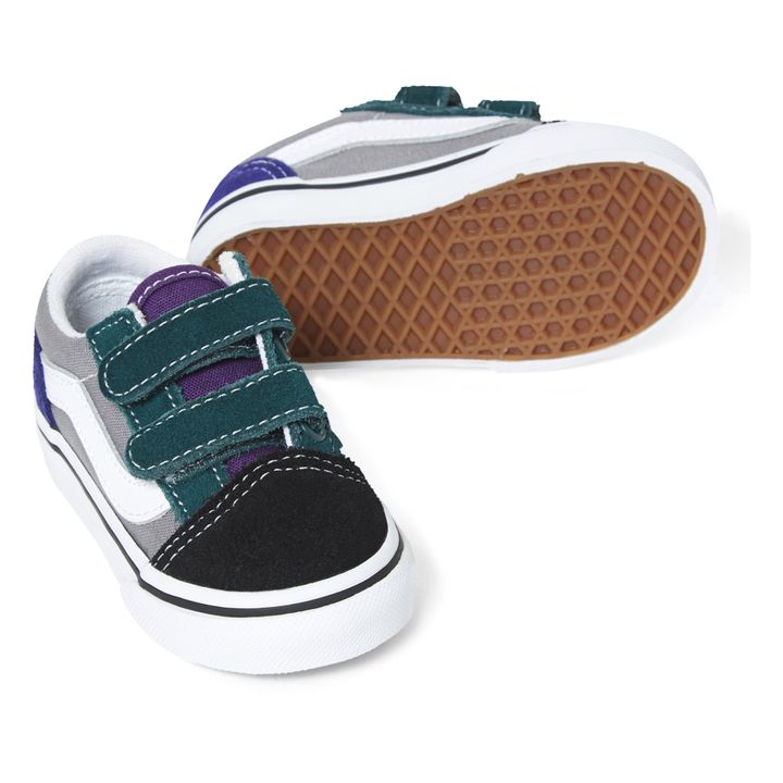 Old Skool V Colourblock Velcro Sneakers | Grey- Product image n°1