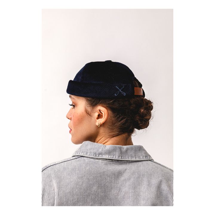 Miki Woollen Docker | Navy blue- Product image n°1