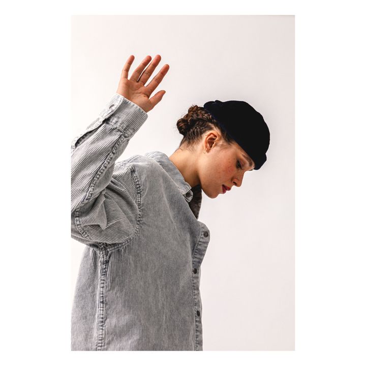 Miki Woollen Docker | Navy blue- Product image n°2