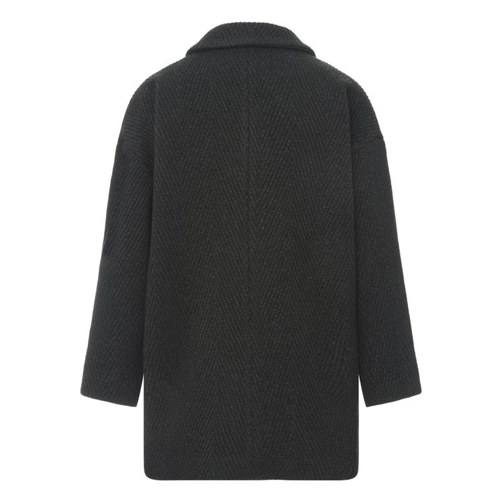 Manteau Court Laine Recyclée | Verde- Imagen del producto n°6