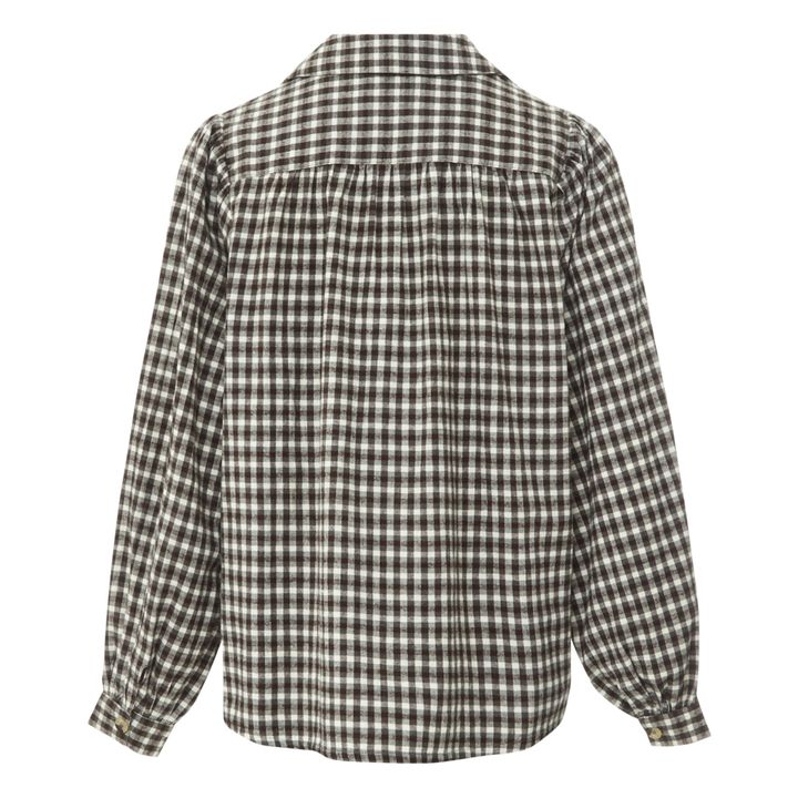 Cacao Check Blouse | Marrón- Imagen del producto n°3