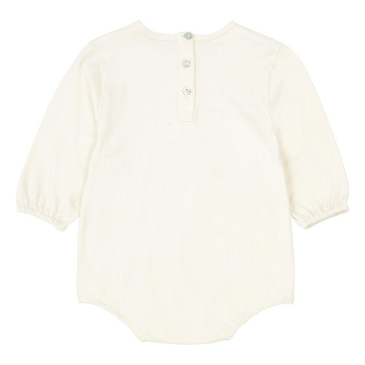 Angela Organic Cotton Baby Bodysuit | Ecru- Product image n°1