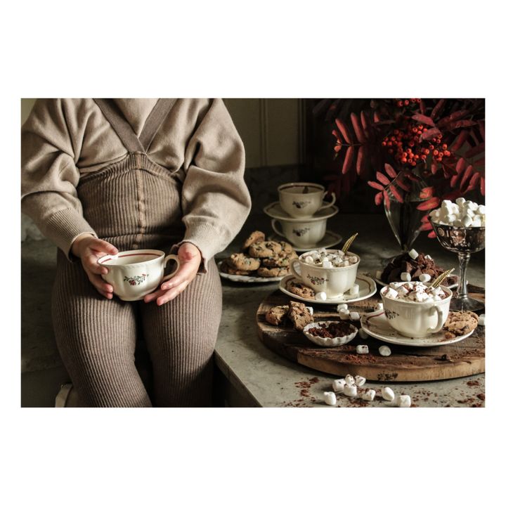 Collants à Bretelles Coton Bio Sans Pieds | Camel- Image produit n°3