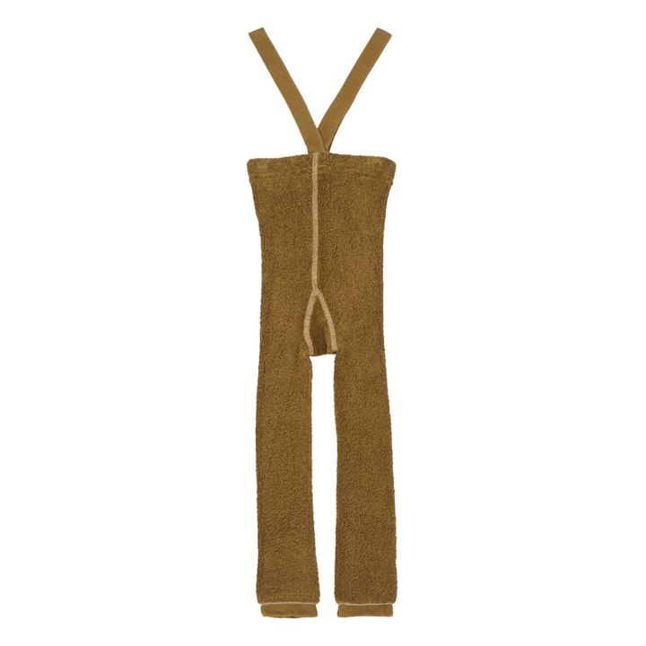Leotardos con tirantes Algodón orgánico Warmy | Ocre- Imagen del producto n°0