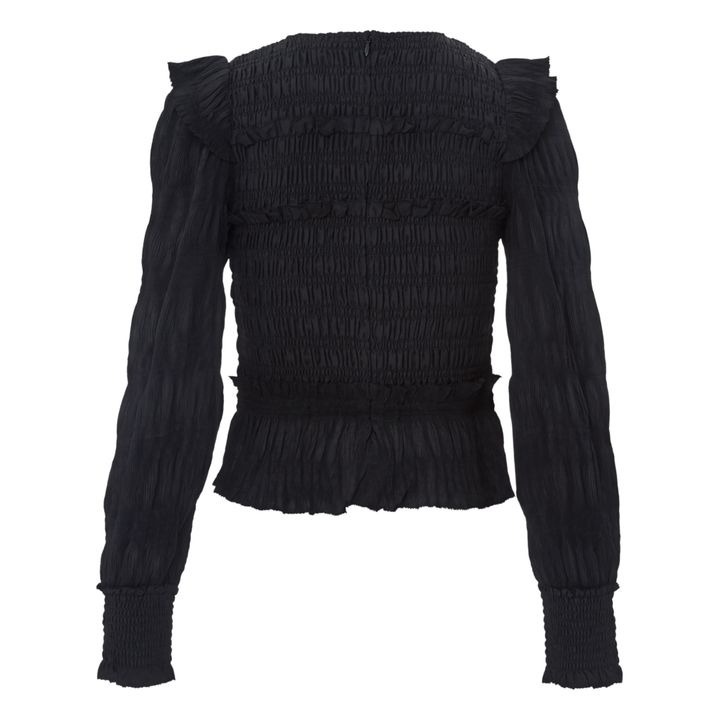 Blouse Pasha Smocked | Black- Product image n°4