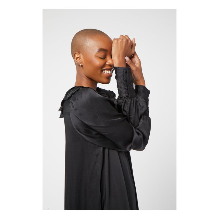 Robe De Nuit Hyacinth | Negro- Imagen del producto n°3