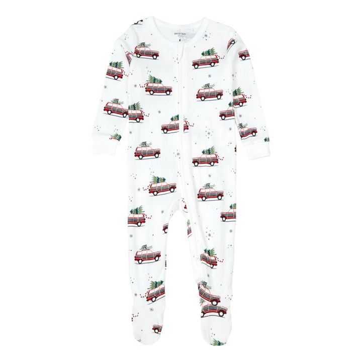Car One-Piece Pyjama | White- Product image n°0