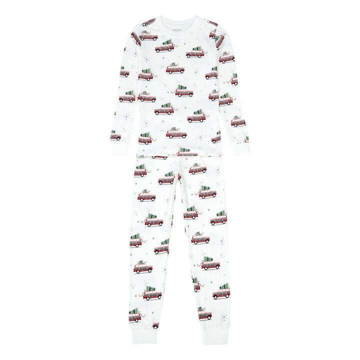Pyjama Deux Pièces Voitures | Blanc- Image produit n°0