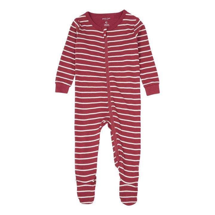 Striped One-Piece Pyjama | Rojo- Imagen del producto n°0