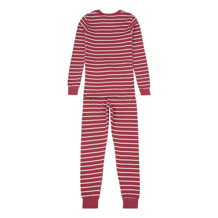 Pyjama Deux Pièces Rayé | Rouge- Image produit n°2