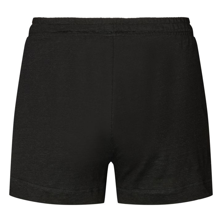Mimi Linen Shorts | Negro- Imagen del producto n°1