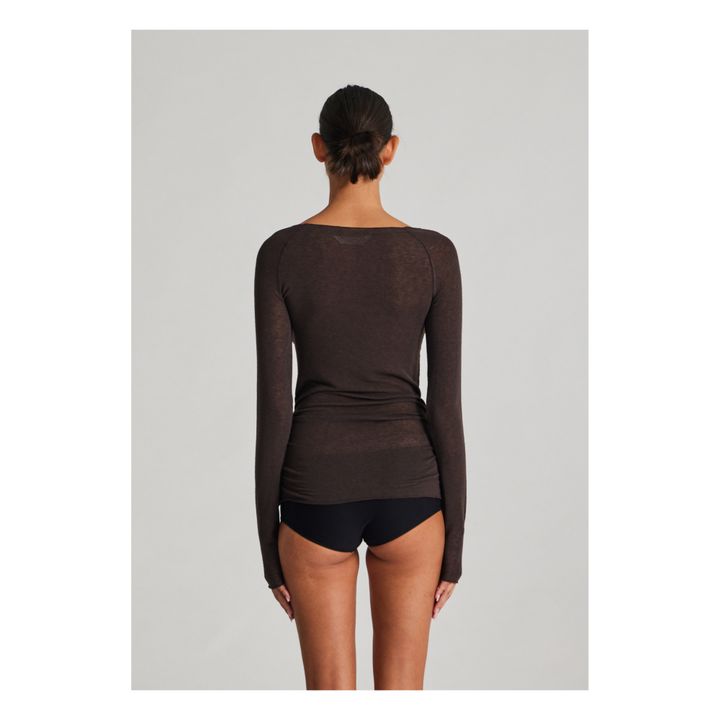 T-shirt Amalie Laine | Brun- Image produit n°3