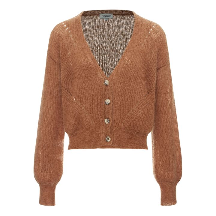 Cardigan Mohair | Marron- Image produit n°0