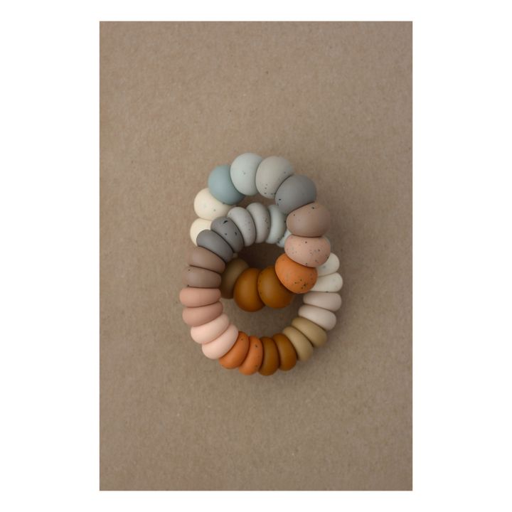 Luna Silicone Teething Ring | Terracotta- Product image n°2